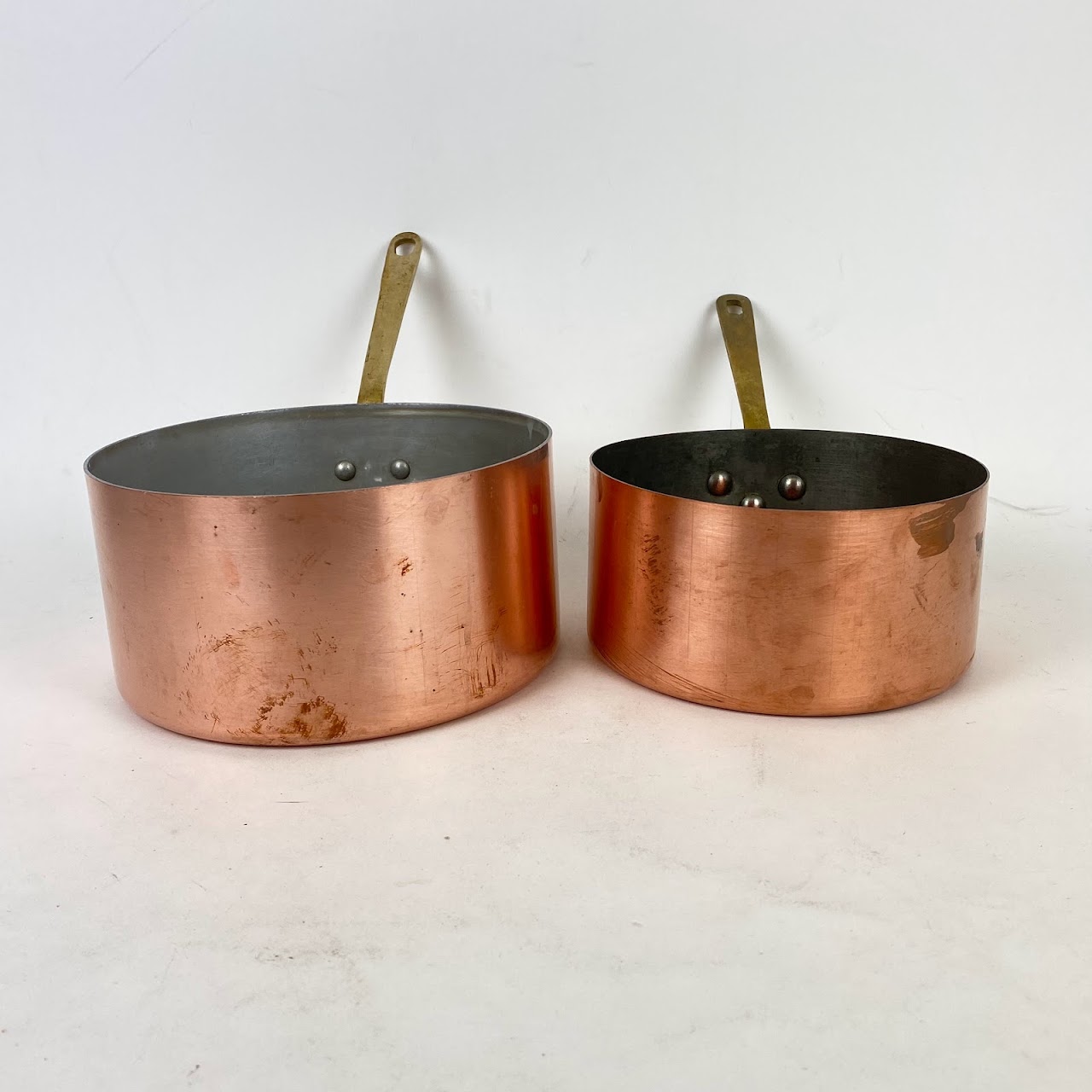 Copper Sauce Pan Pair