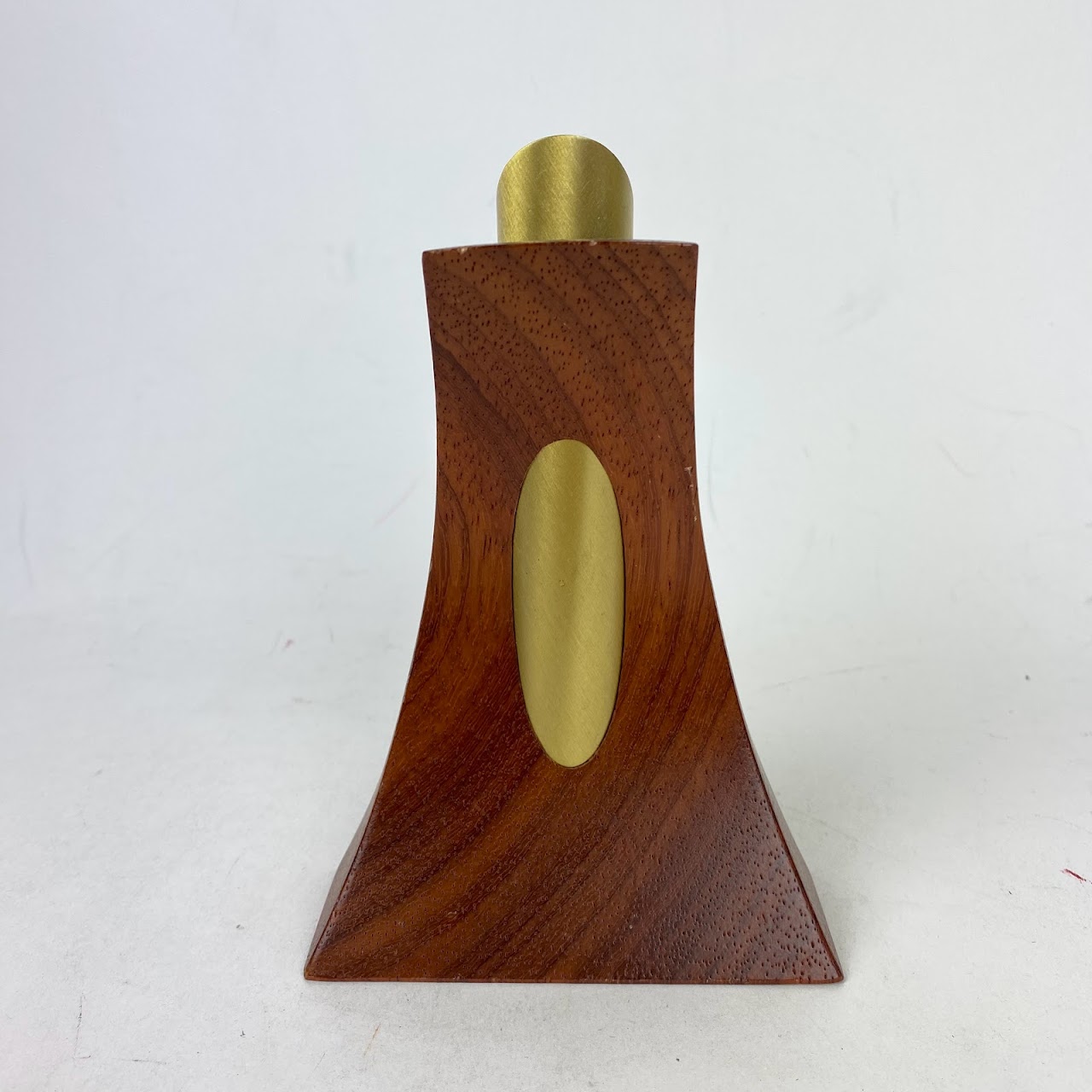 Davin & Kesler Wood & Brass Bud Vase