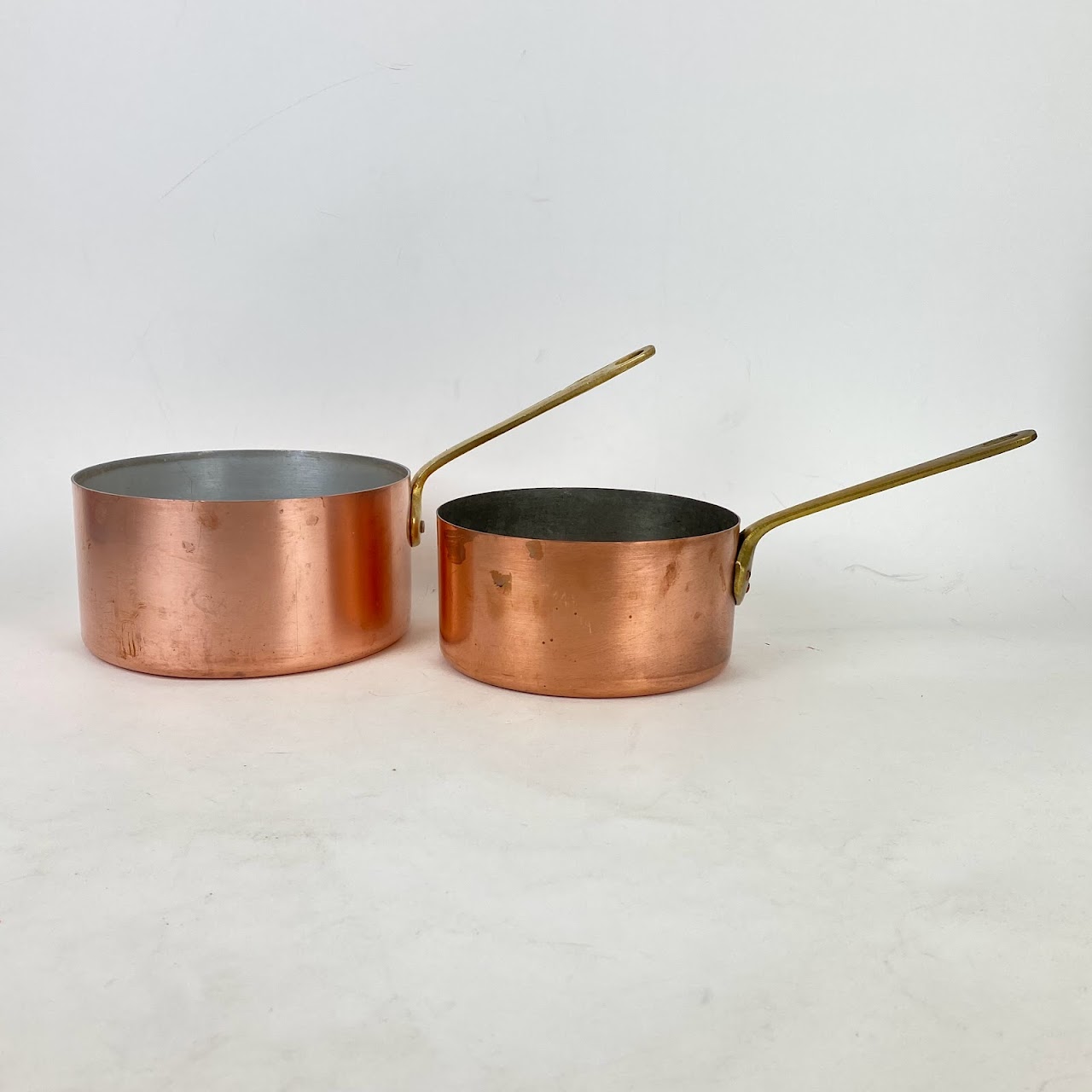 Copper Sauce Pan Pair