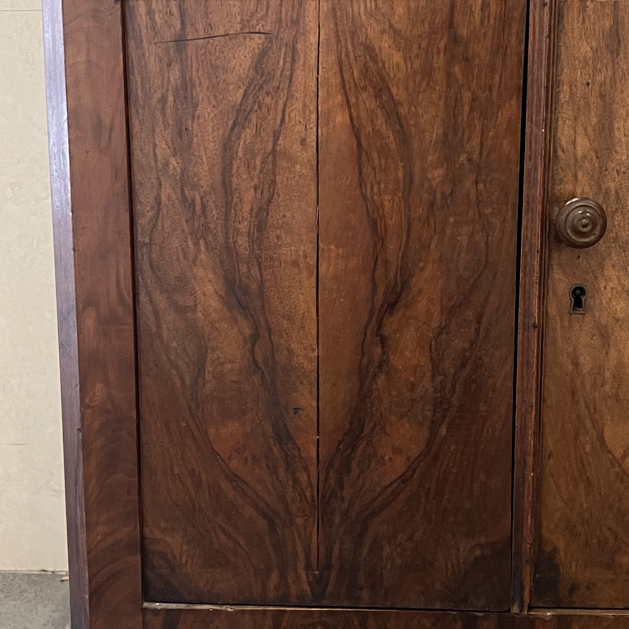 Victorian Walnut Marble Top Dry Sink