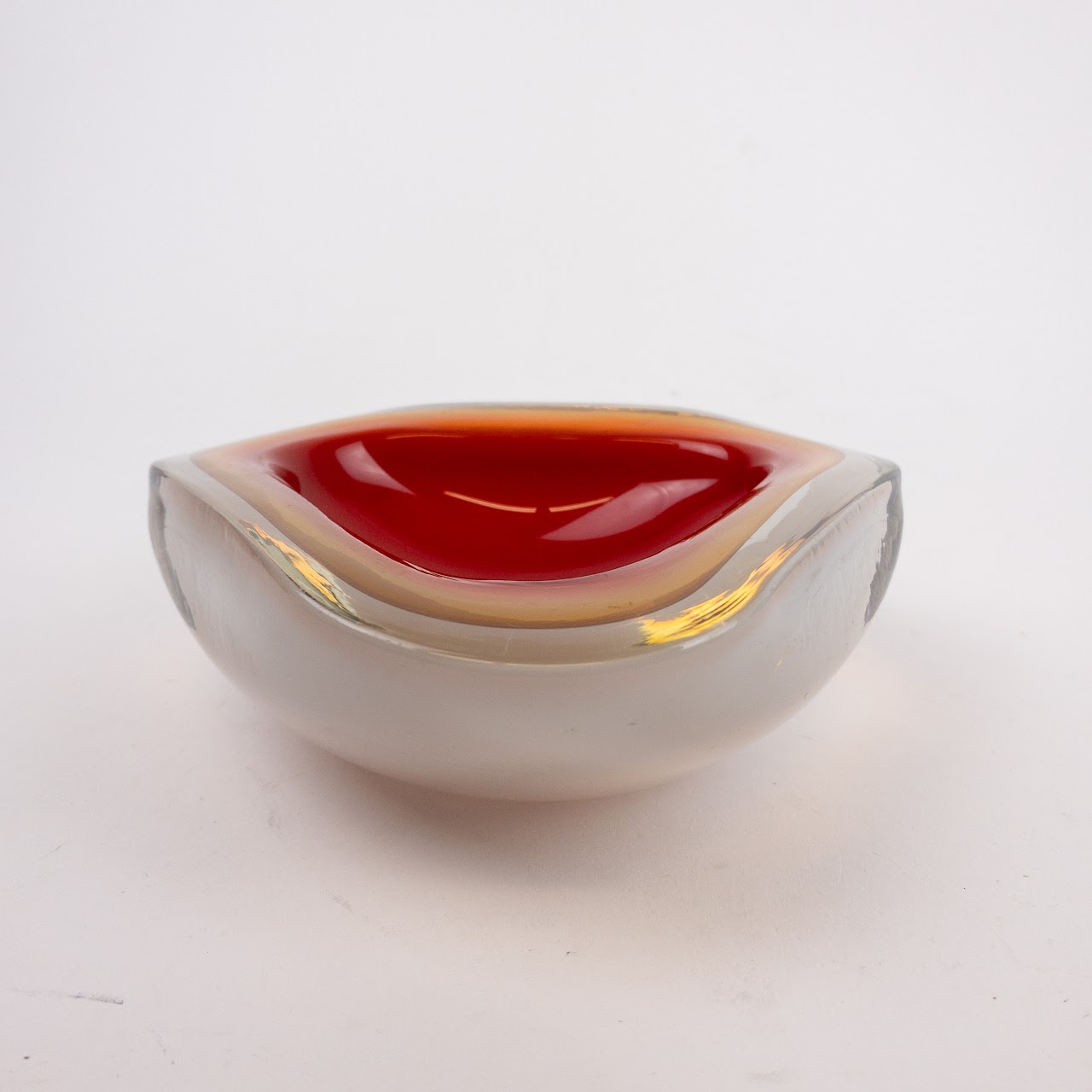 Murano-Style Vintage Glass Bowl