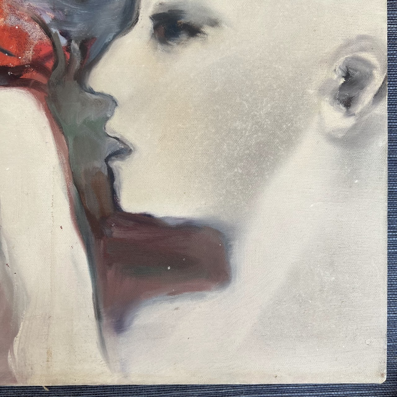 Claire Sheinman 'Double Portrait' Signed Oil Painting, 1968