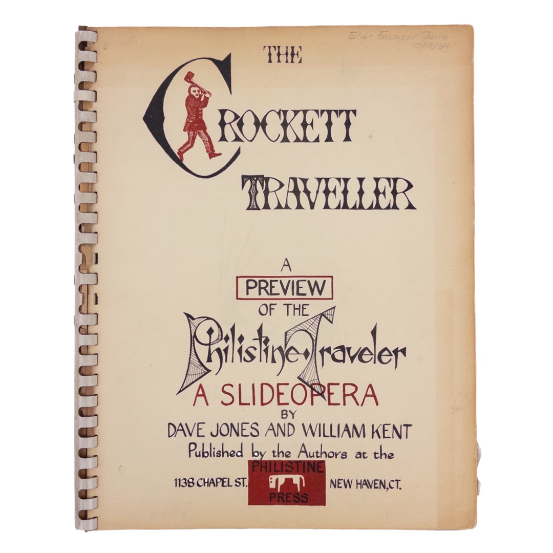 Jones & Kent: 'The Crockett Traveller'  Vintage Signed Limited Edition Slideopera