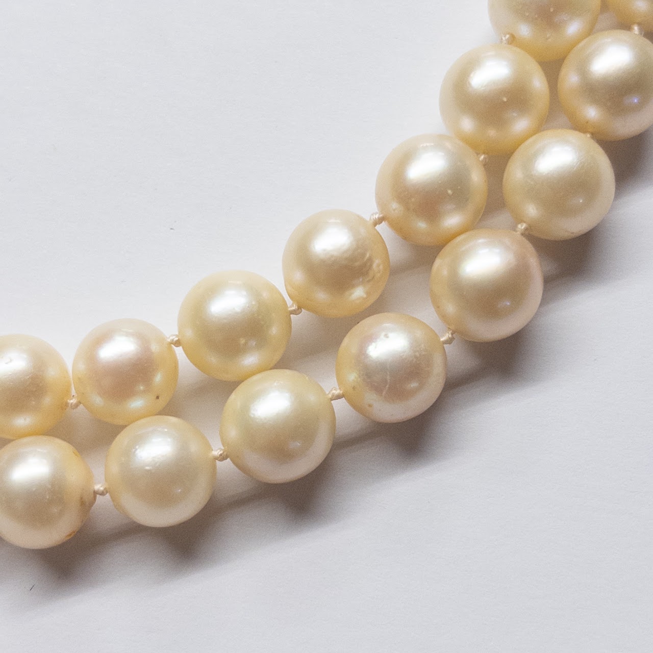 Pearl and 14K White Gold Double-Strand Choker Necklace