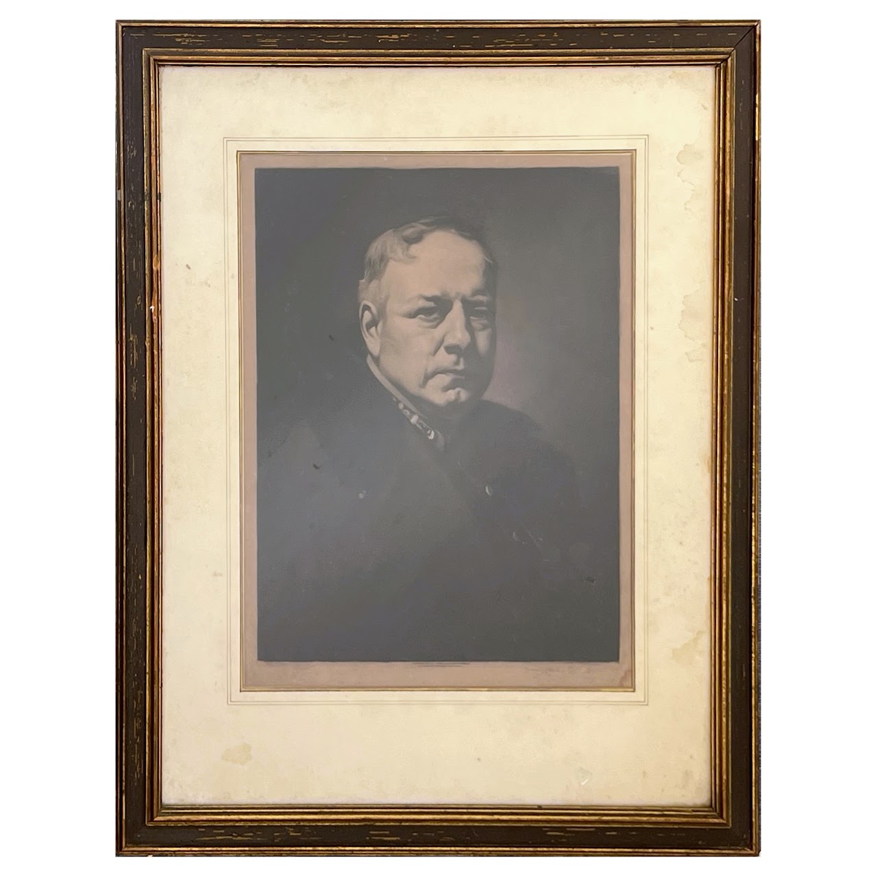 James S. King 1913 Signed Portrait Etching