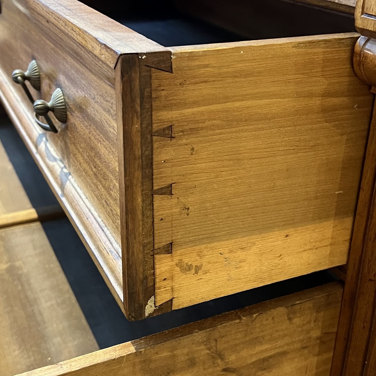 Eastlake Victorian Oak Marble-Top Dresser with Mirror