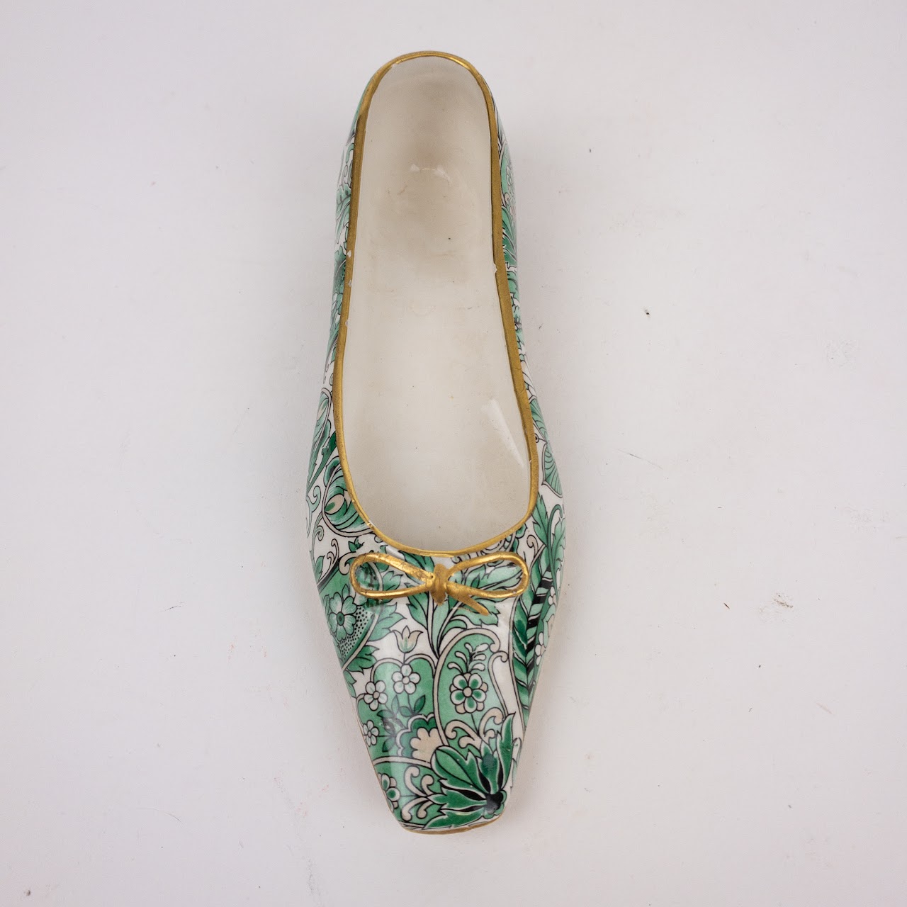 Mottahedeh Vintage Porcelain Shoe Object