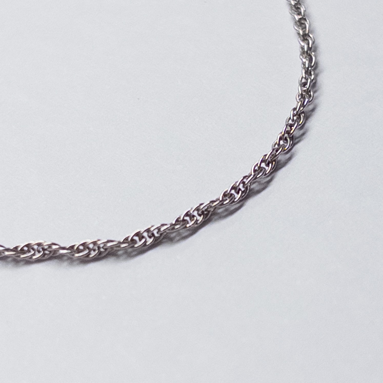 14K White Gold and Diamond Pendant Necklace