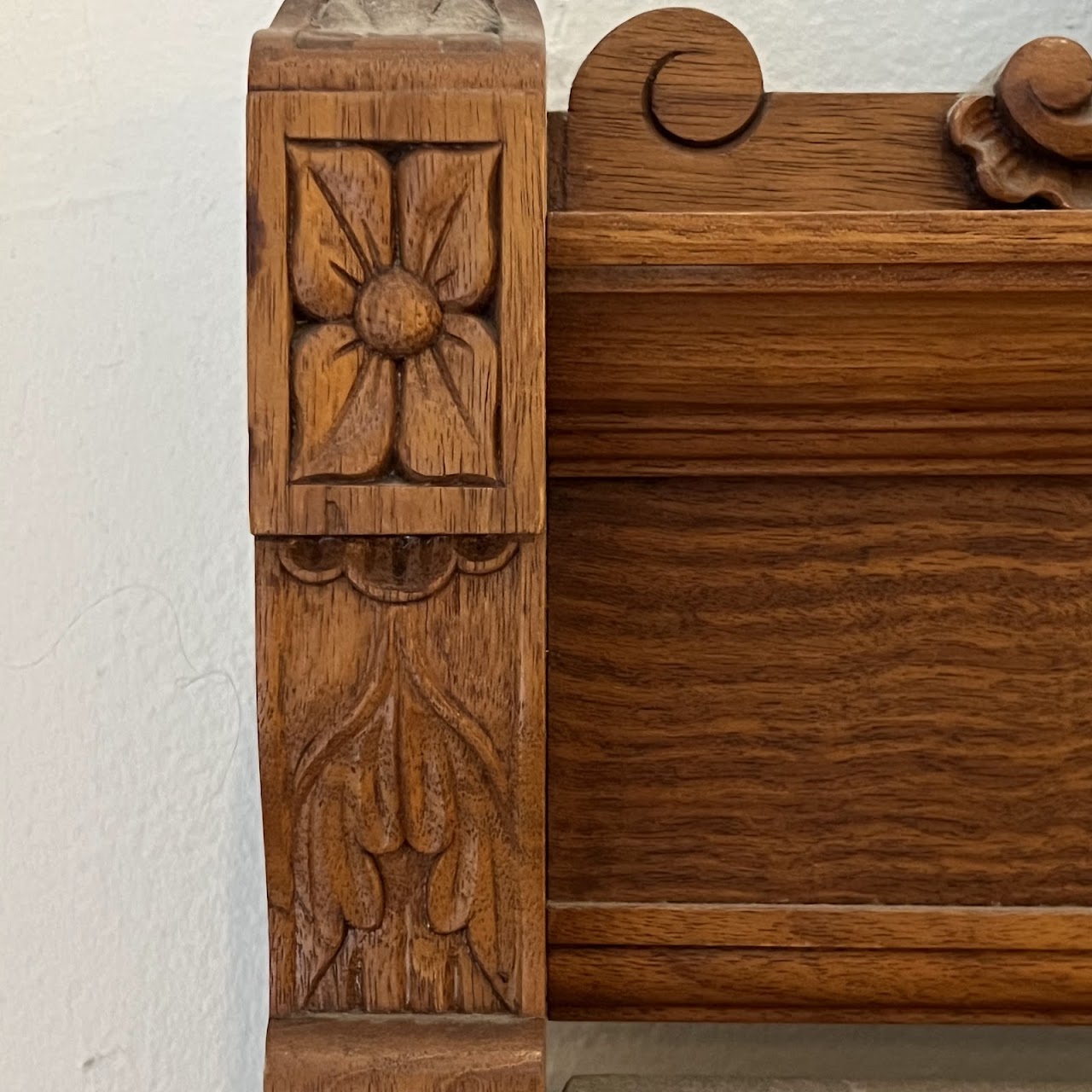 Eastlake Victorian Oak Marble-Top Dresser with Mirror