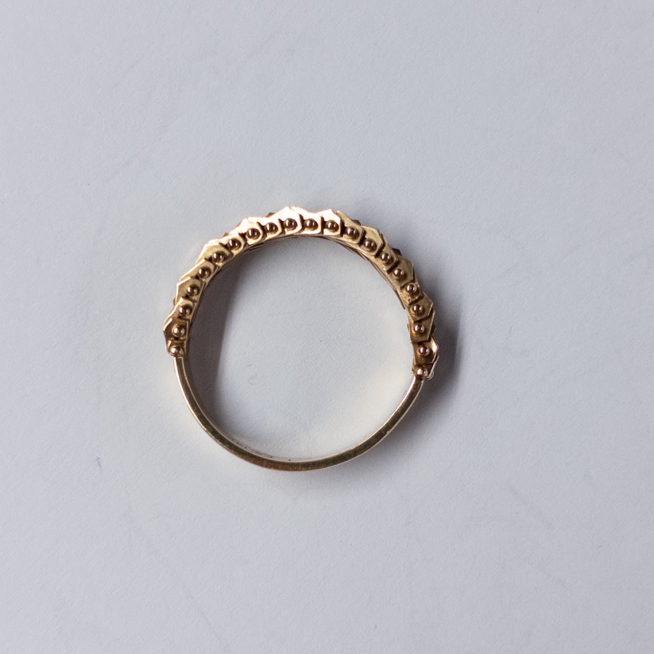 14K Gold Half Mesh Ring