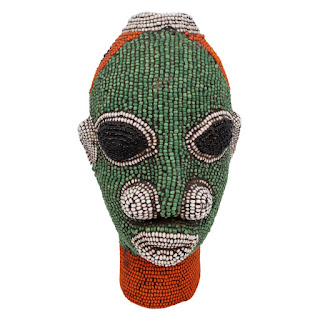 Bamilike African Beaded Head