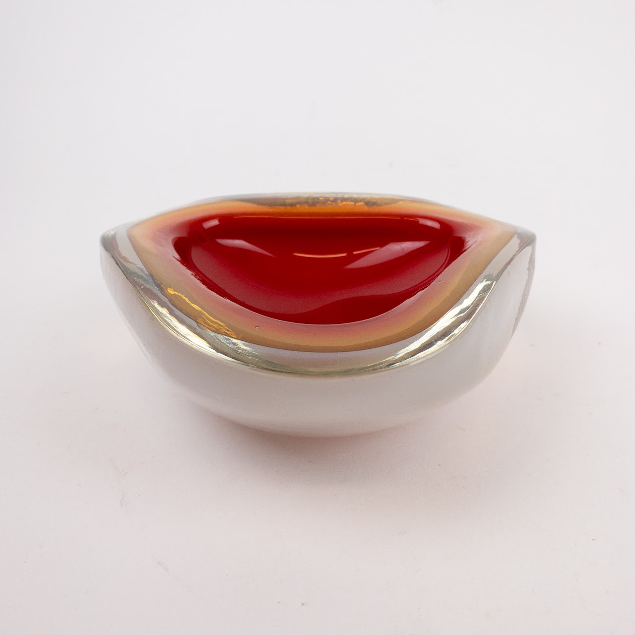 Murano-Style Vintage Glass Bowl