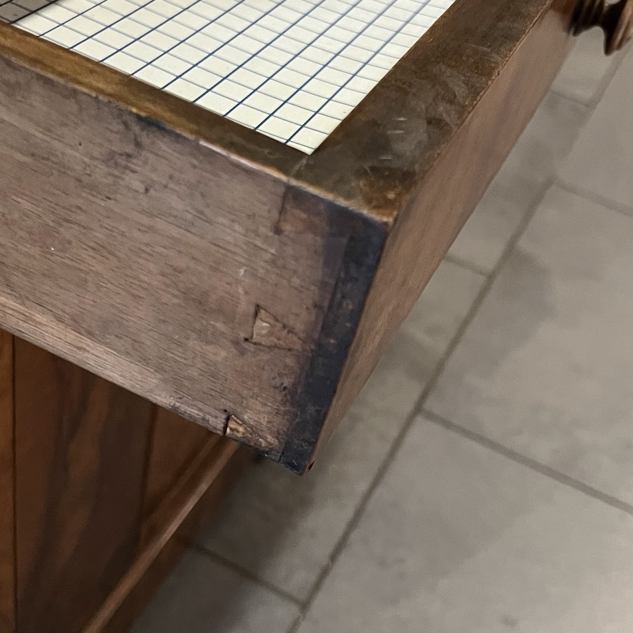 Victorian Walnut Marble Top Dry Sink