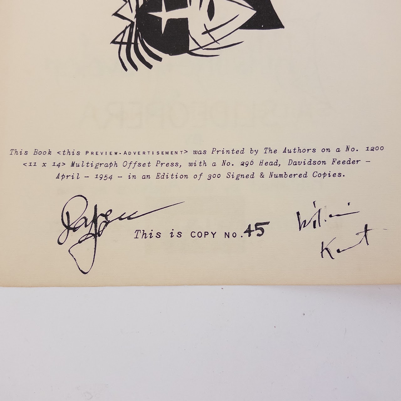 Jones & Kent: 'The Crockett Traveller'  Vintage Signed Limited Edition Slideopera