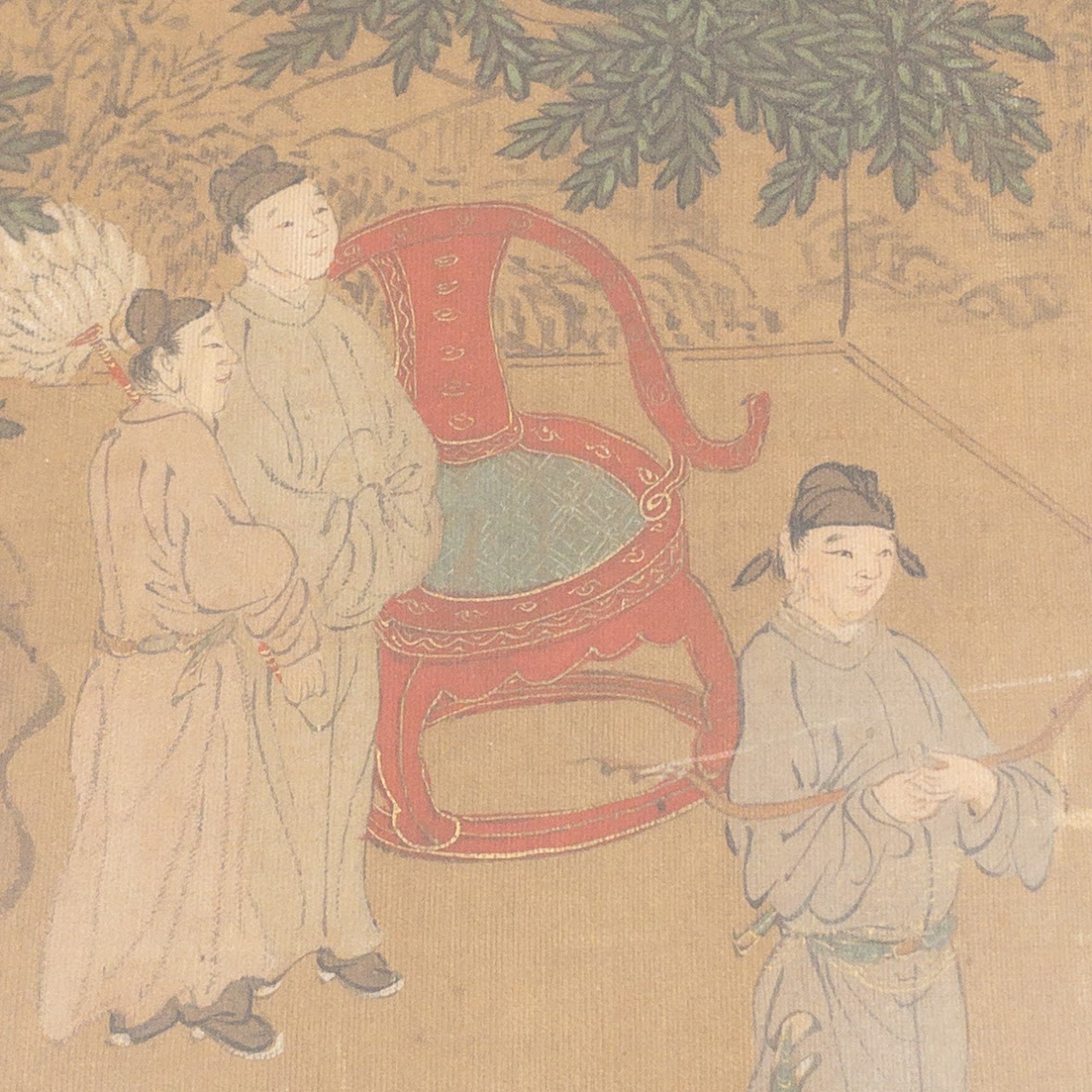 Chinese Antique Painting on Silk