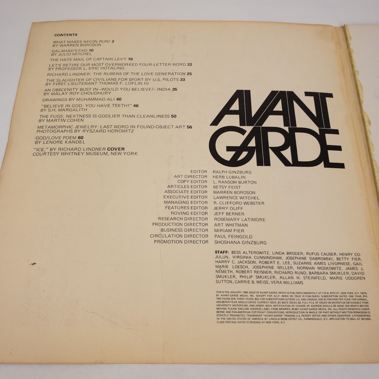 Avant Garde Vintage Magazine Issue #1