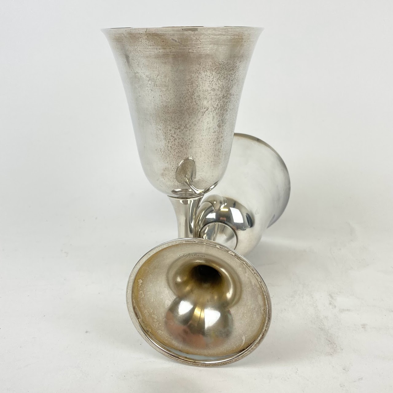 Sterling Silver Goblet Pair