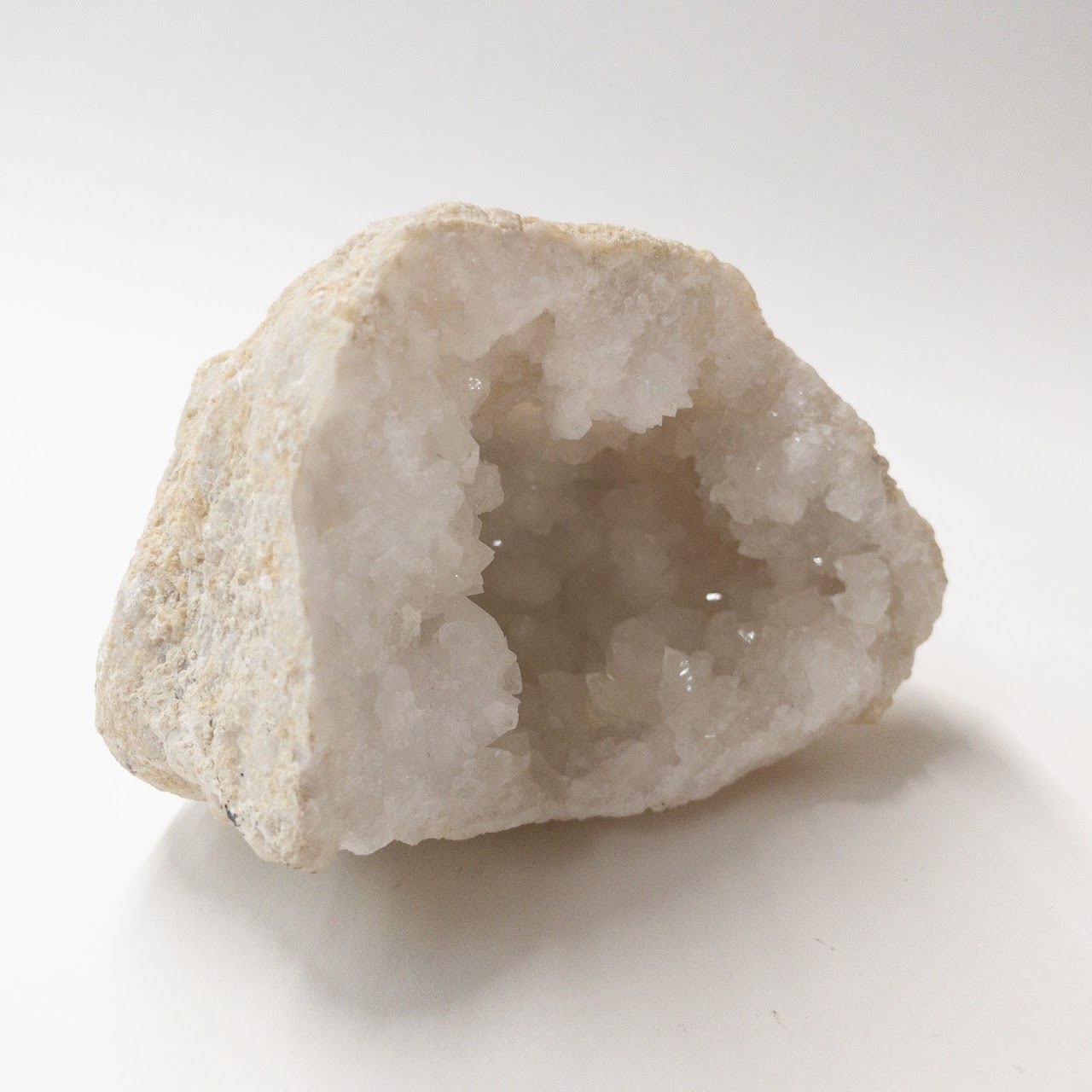 Quartz Crystal Split Geode Specimen