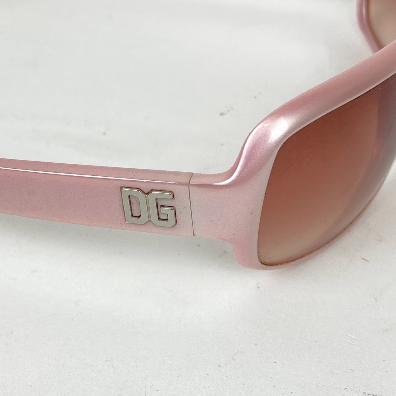 Dolce & Gabbana Pink Frame Sunglasses