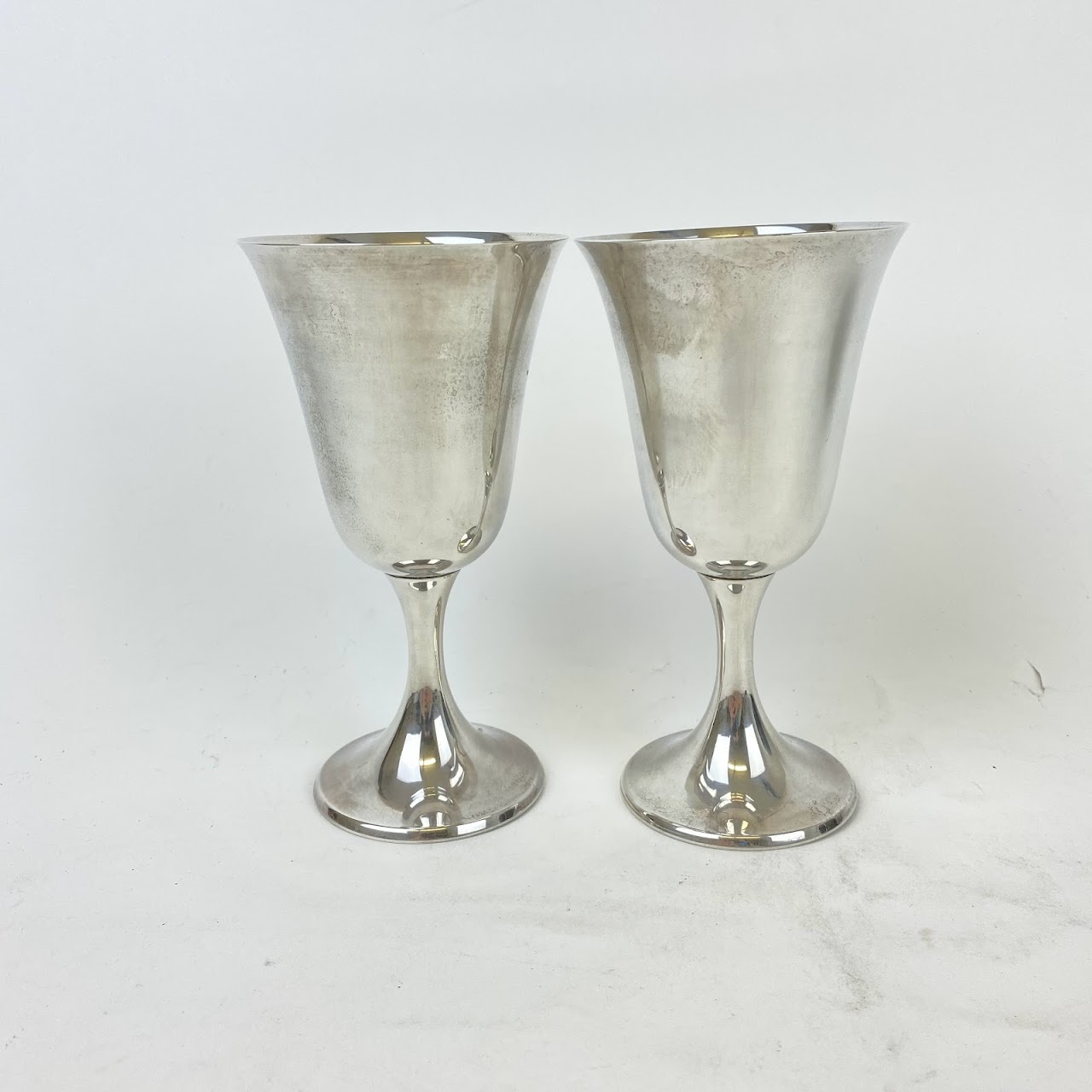 Sterling Silver Goblet Pair