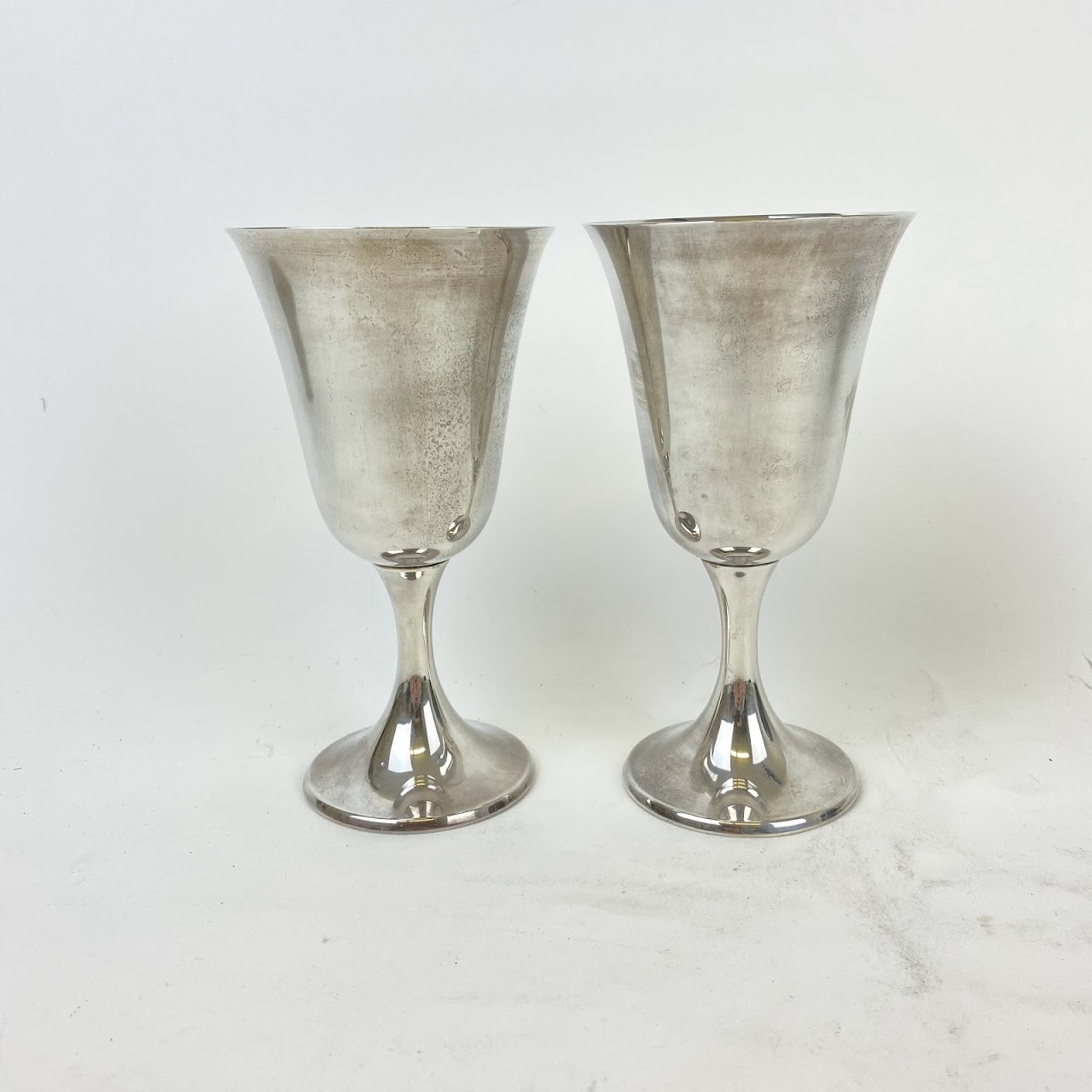 Sterling Silver Goblet Pair