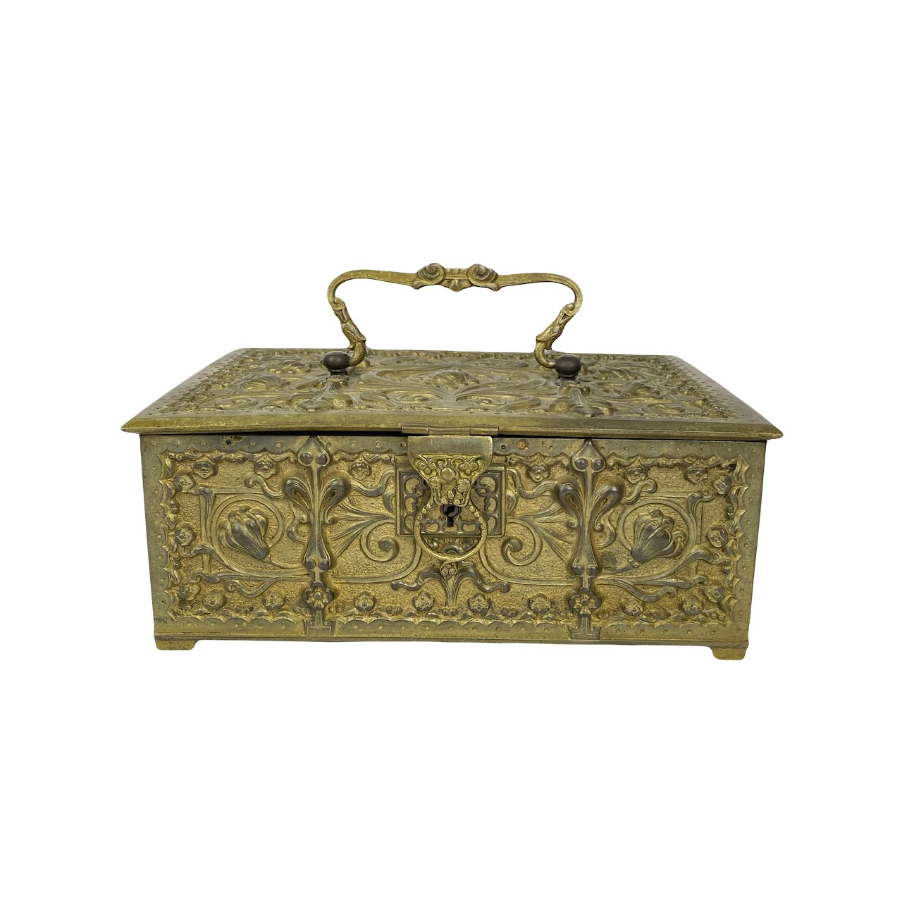 German 19th Century Beaux Arts Brass Box