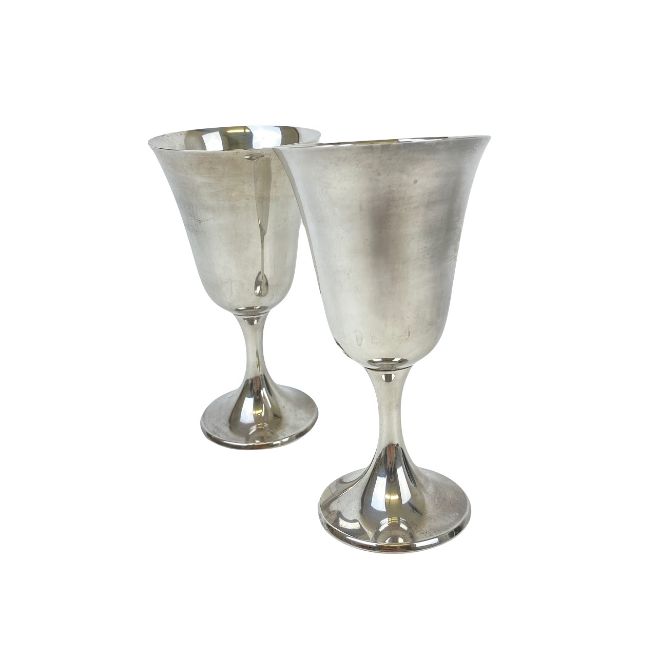 Sterling Silver Goblet Pair