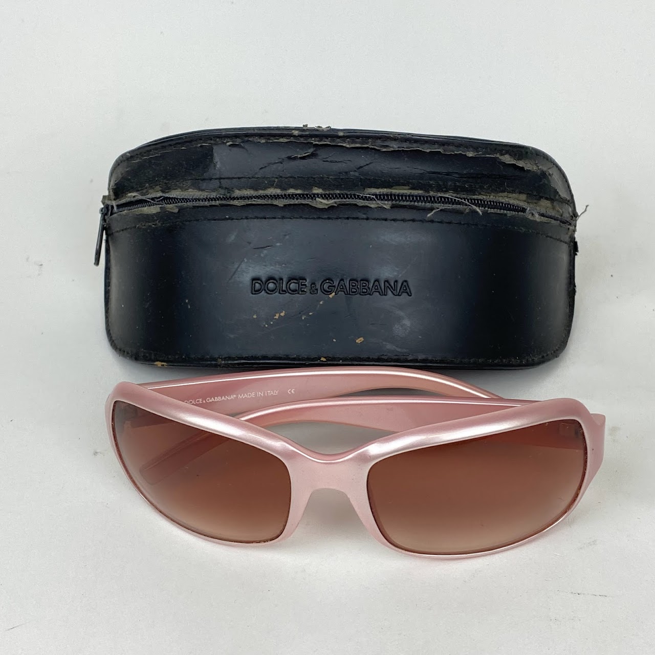 Dolce & Gabbana Pink Frame Sunglasses