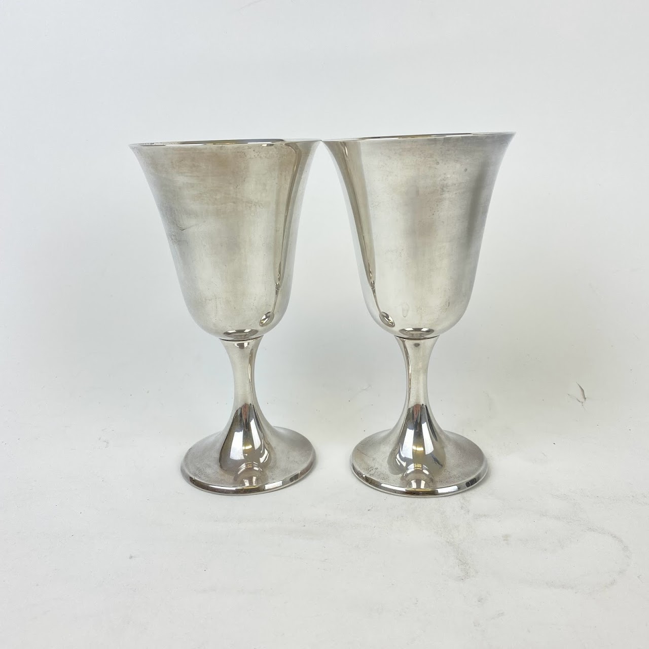 Sterling Silver Goblet Pair