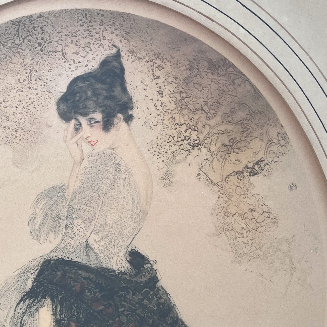 Louis Icart 'La Letter' Signed Aquatint Etching