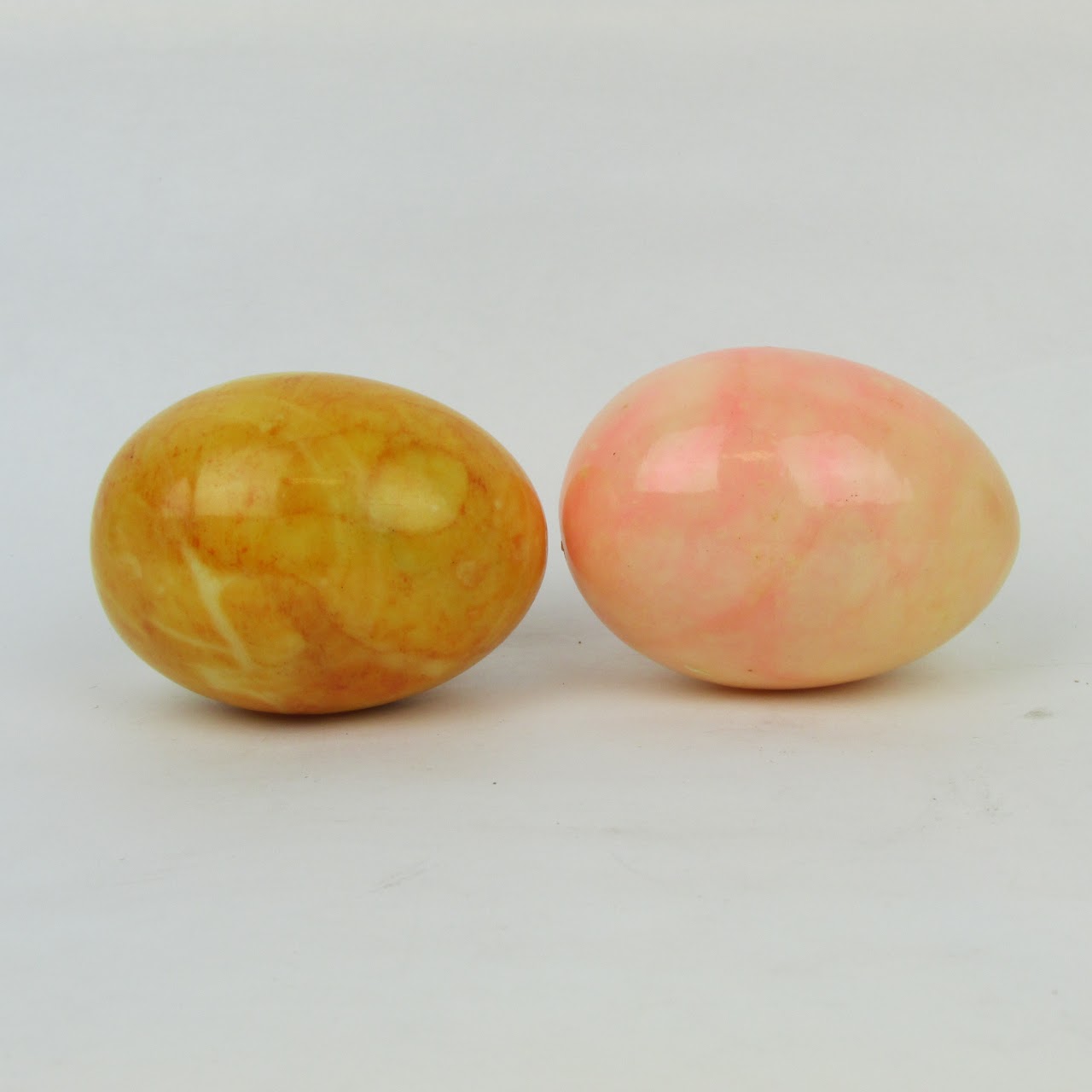 Dyed Alabaster Set Of Six Eggs