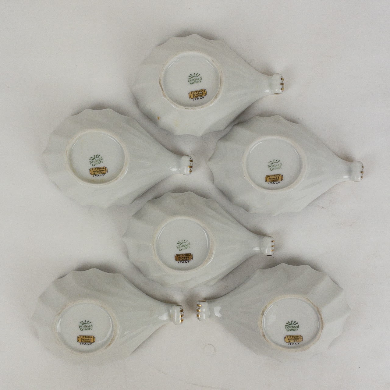 Richard Ginori Set Of Six Spoon Rests