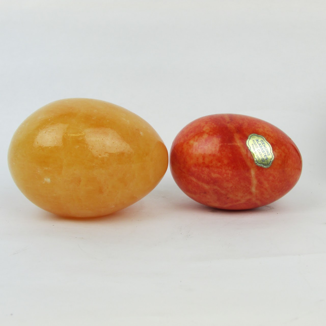 Dyed Alabaster Set Of Six Eggs