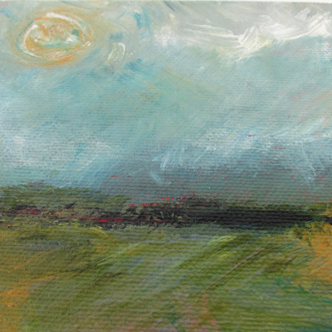 "Marine Park Salt Marsh, NYC" Small Painting