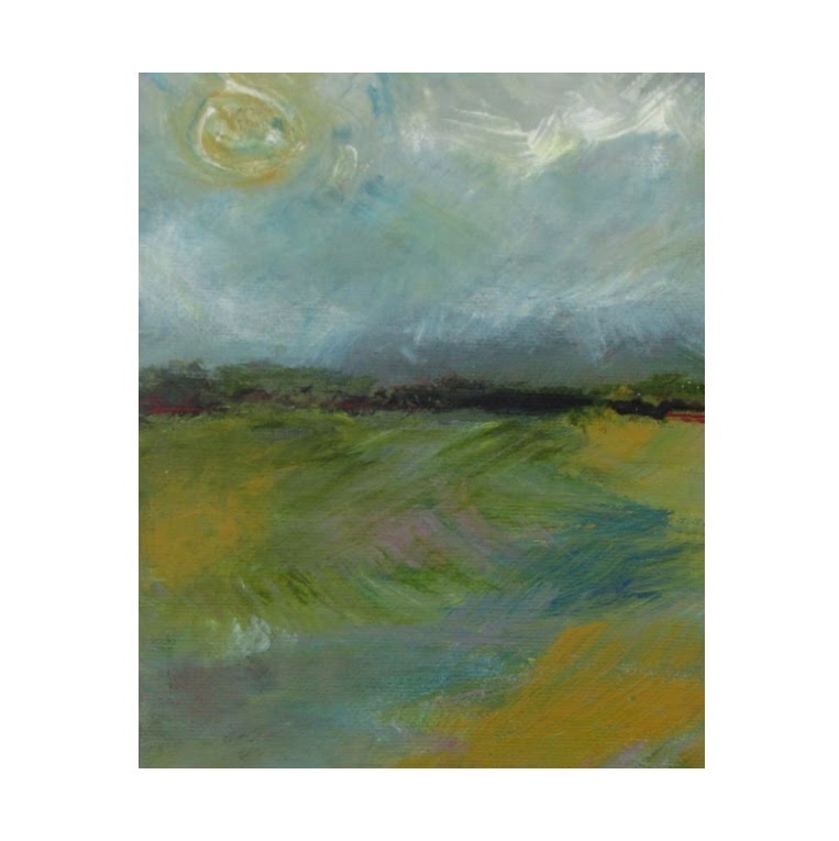 "Marine Park Salt Marsh, NYC" Small Painting