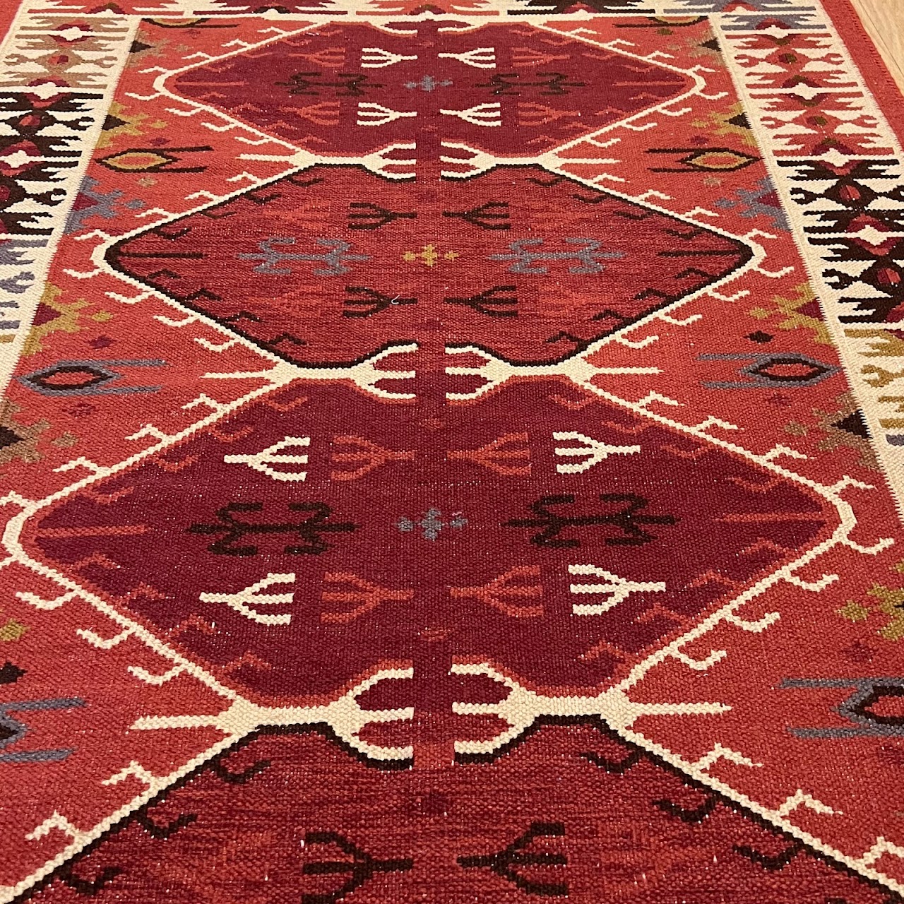 Wool Kilim Area Rug #1