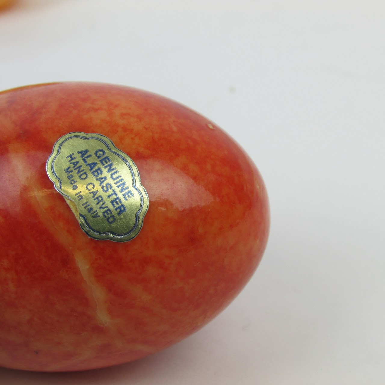 Dyed Alabaster Set Of Six Eggs