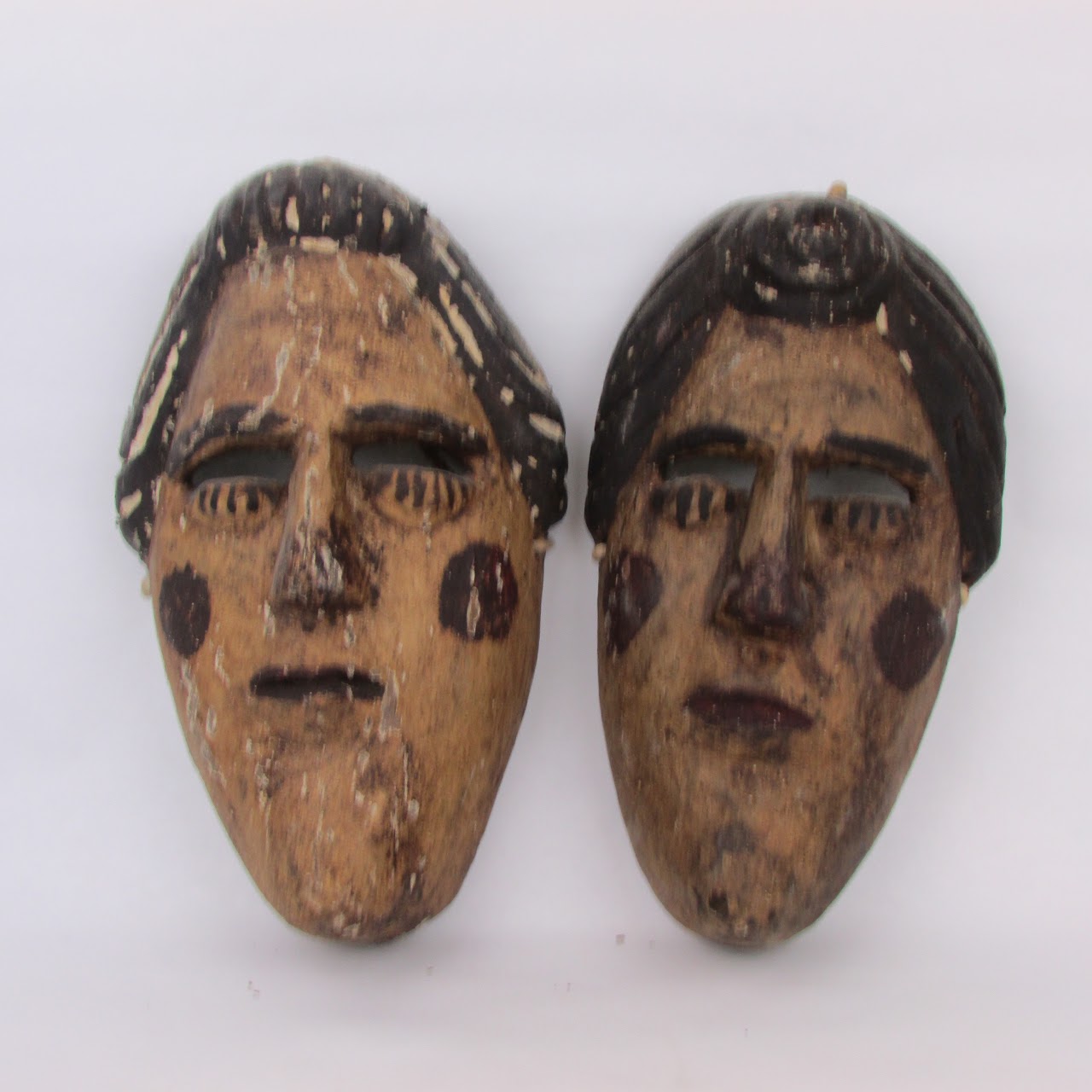 Set Of Four Dramatic Expression Masks