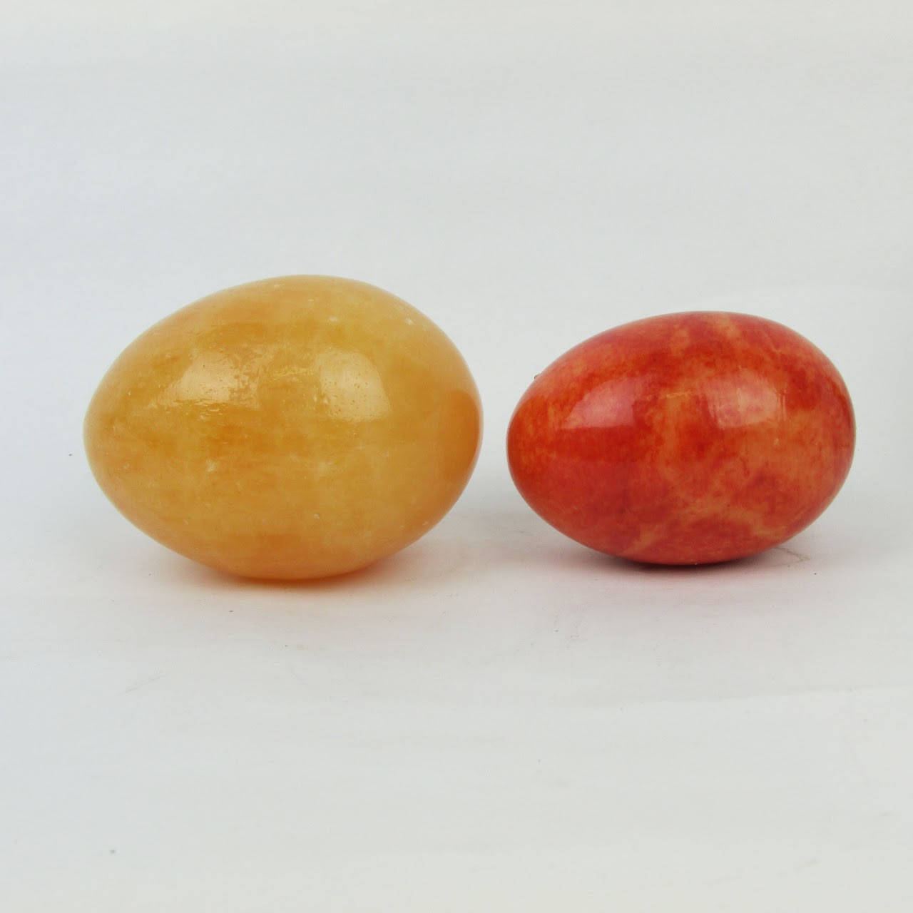 Dyed Alabaster Set Of Six Eggs