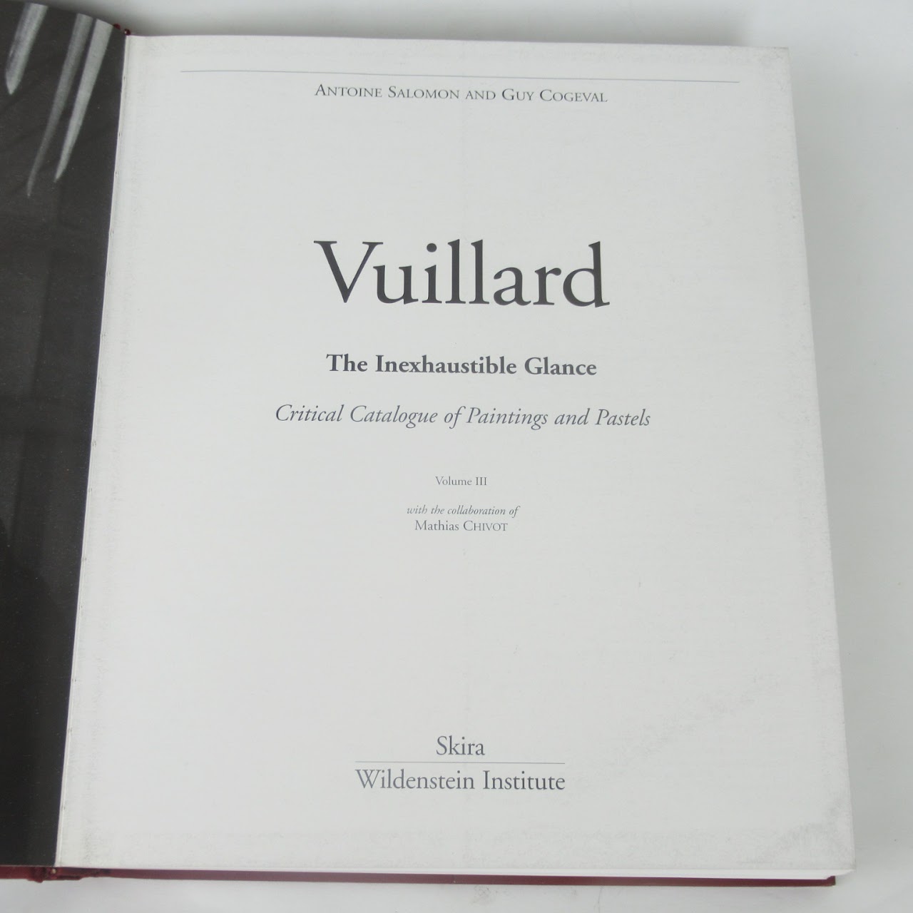 Vuillard Critical Catalog Of Paintings & Pastels. Three Book Set