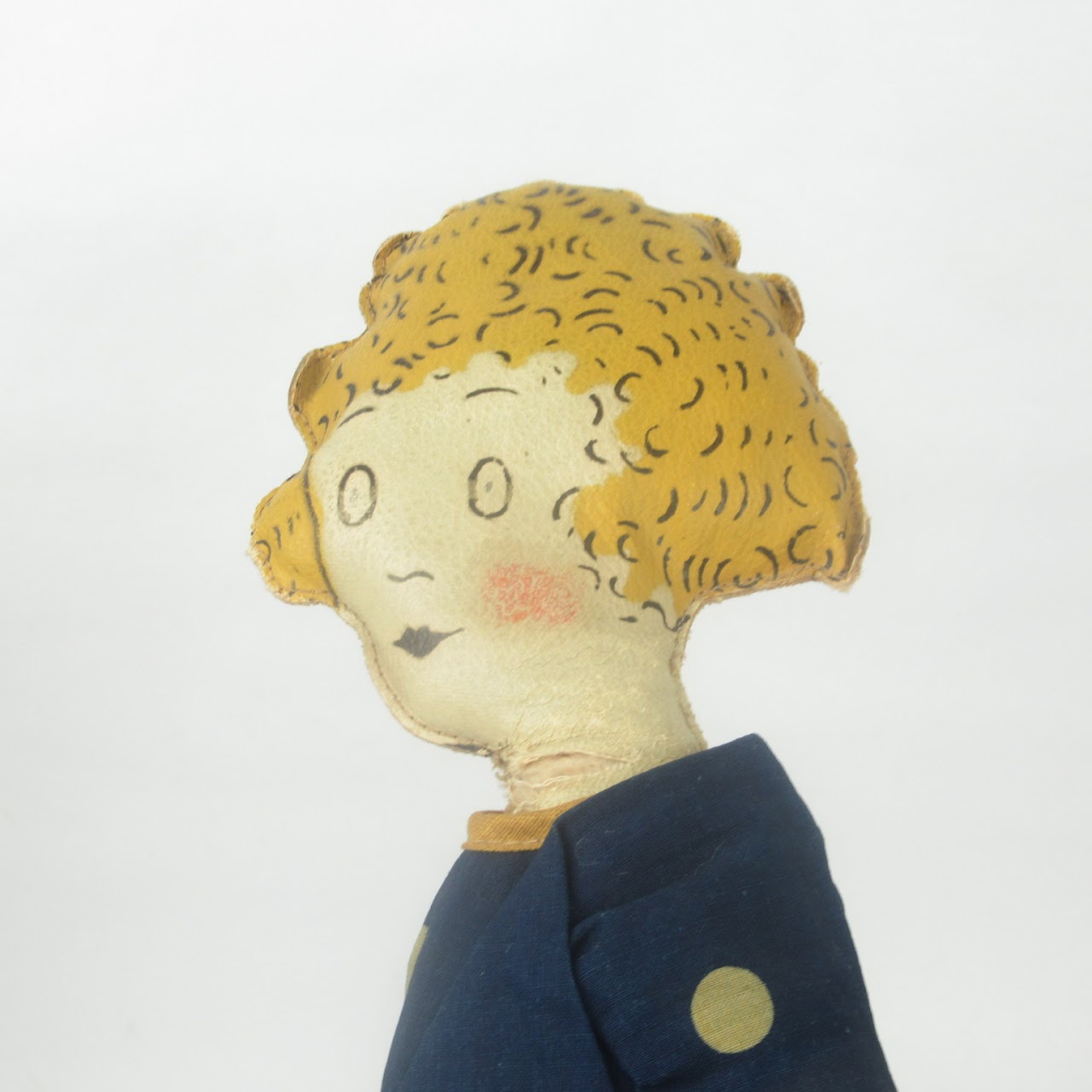 Vintage Little Orphan Annie Cloth Doll