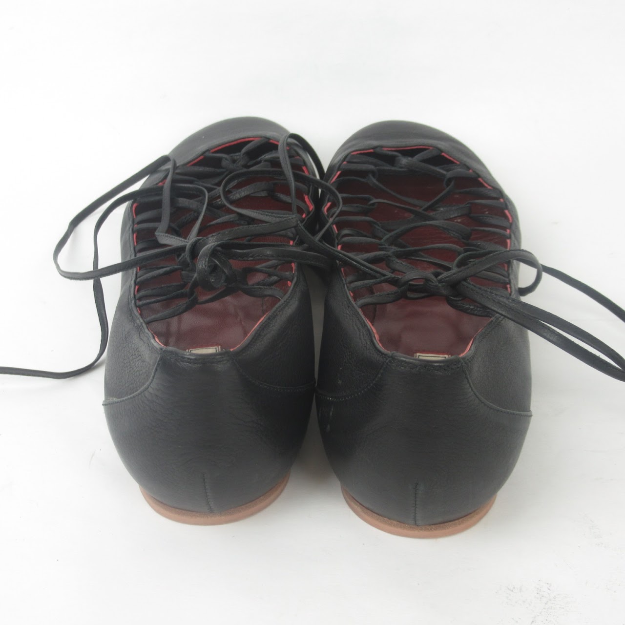 Nina Ricci Lace-Up Ballet Flats