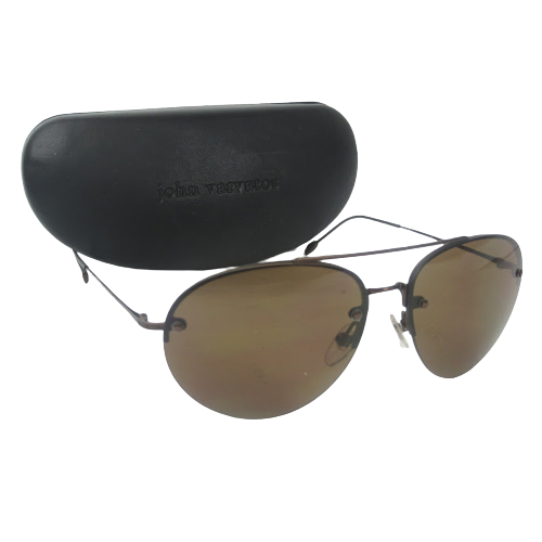 John Varvatos Aviator Style Sunglasses