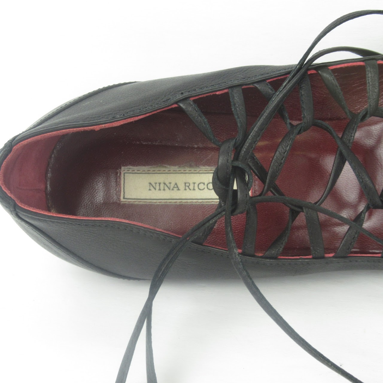 Nina Ricci Lace-Up Ballet Flats