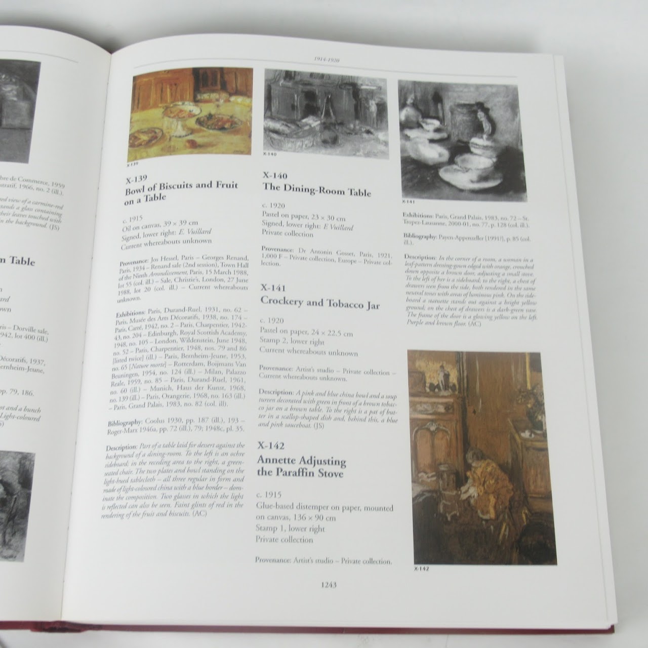 Vuillard Critical Catalog Of Paintings & Pastels. Three Book Set