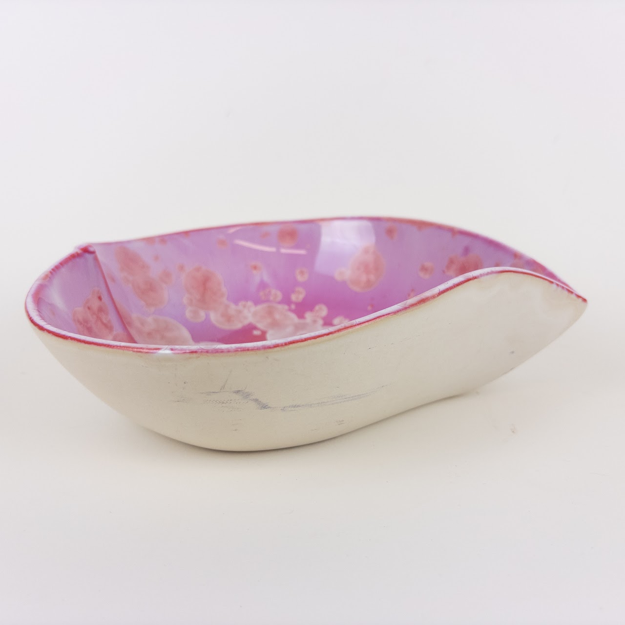 Simon Pearce Crystalline Twist Heart Bowl