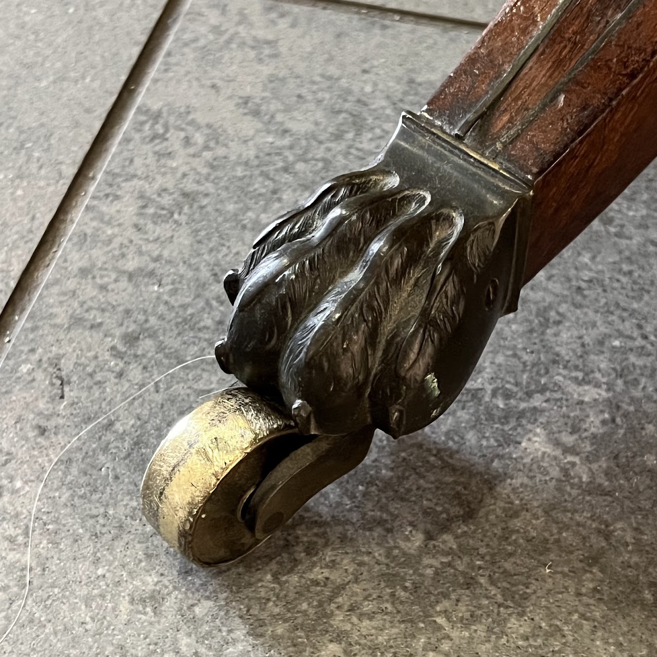 Regency Brass Inlaid and Rosewood Banded Mahogany Pembroke Table