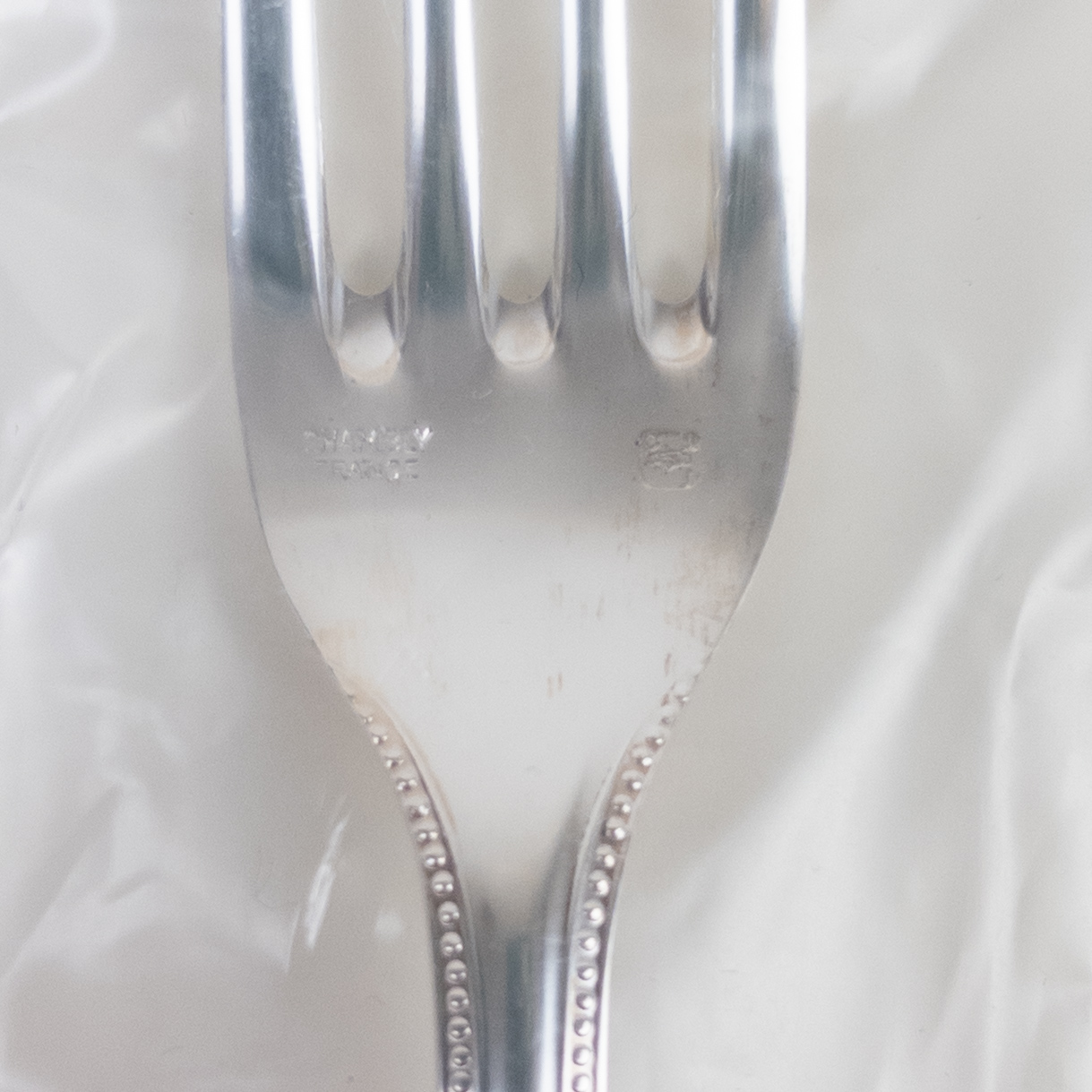 Chambly Silver Perles Five Piece Flatware Setting