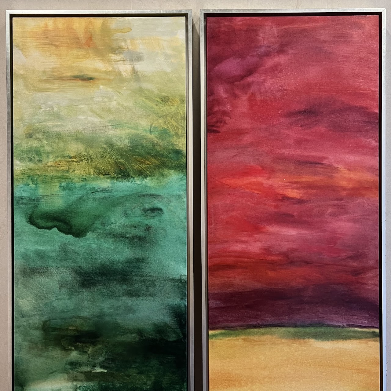 Leftbank Art 'Infinite Horizon II and IV' Large Scale Decorative Art Abstract Canvas Print Pair