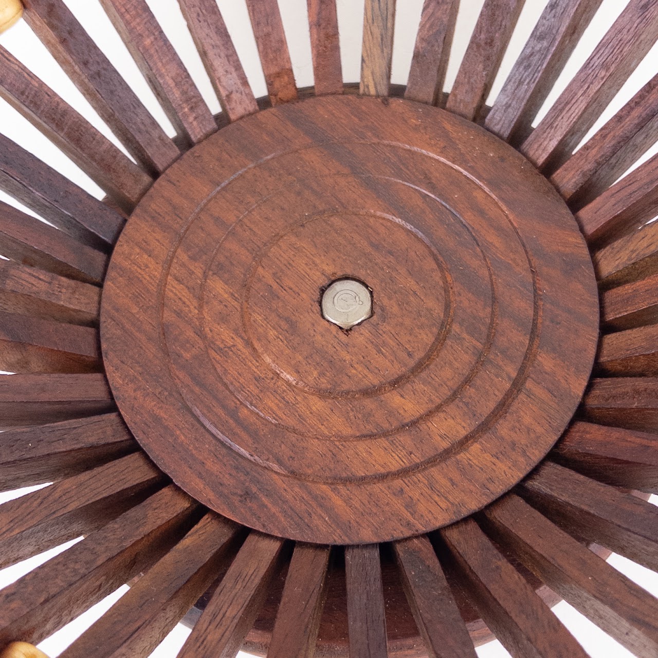 Teak Wood Mid Century Fruit Bowl